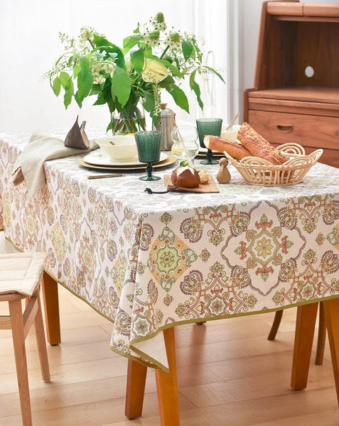 Large Rectangle Tablecloth for Dining Room Table, Rectangular Table Covers for Kitchen, Square Tablecloth for Coffee Table, Farmhouse Table Cloth, Wedding Tablecloth-HomePaintingDecor