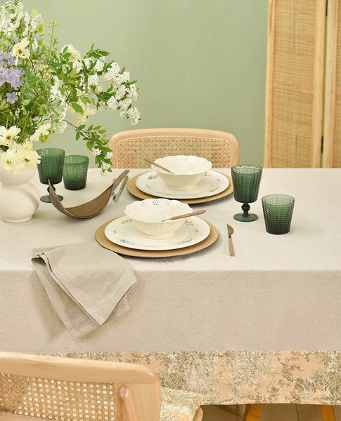 Modern Tablecloth for Kitchen, Cotton and Linen Rectangle Table Covers for Dining Room Table, Square Tablecloth for Coffee Table-HomePaintingDecor