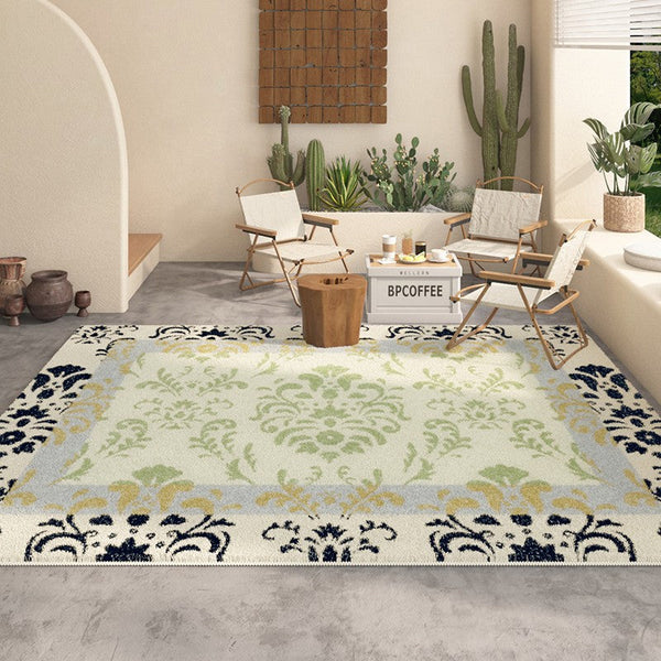 Entryway Modern Runner Rugs, Soft Contemporary Area Rugs Next to Bed, Abstract Area Rugs for Living Room, Modern Rugs for Dining Room-HomePaintingDecor