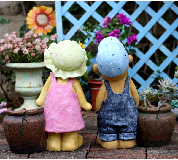 Garden Animal Sculpture Bear Statues, Garden Decor Ideas, Outdoor Garden Decoration, Animal Statues, Garden Ornament, Villa Courtyard Decor-HomePaintingDecor