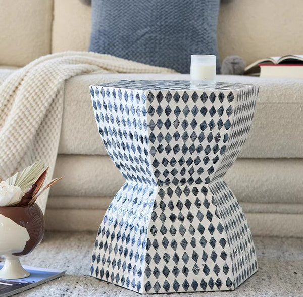 Small End Table, Modern Side Table, Bedside Small Side Table, Contemporary Bedside Table, Shell Small Sofa Side Table, Portable Casual Side Table, Creative Coffee Table, Contemporary Side Table-HomePaintingDecor