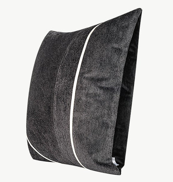 Contemporary Throw Pillow for Living Room, Modern Square Pillows, Abstract Black Throw Pillows for Couch, Simple Modern Sofa Throw Pillows-HomePaintingDecor