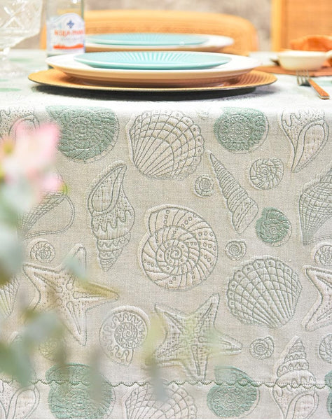 Modern Dining Room Table Cloths, Farmhouse Table Cloth, Wedding Tablecloth, Square Tablecloth for Round Table, Cotton Rectangular Table Covers for Kitchen-HomePaintingDecor