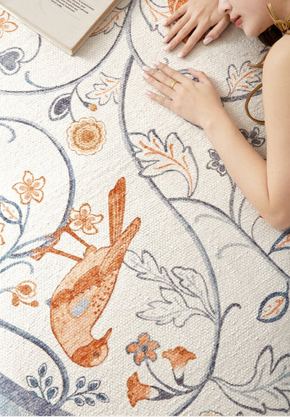 Dining Room Contemporary Round Rugs, Bedroom Modern Round Rugs, Modern Rug Ideas for Living Room, Circular Modern Rugs under Chairs-HomePaintingDecor