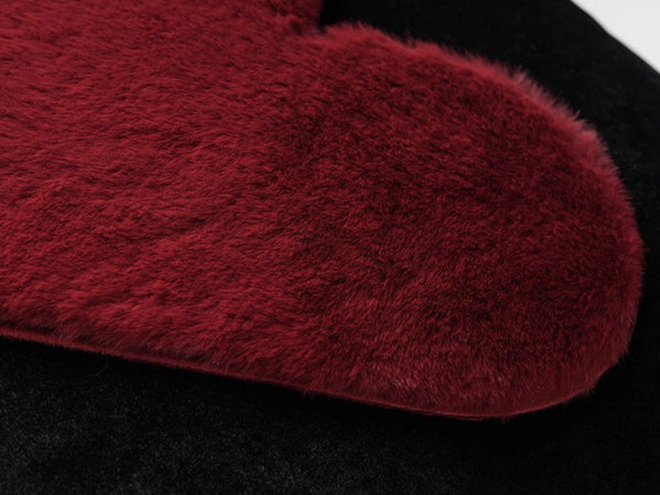Red Heart Shape Modern Pillows for Couch, Decorative Pillow Covers, Abstract Decorative Throw Pillows for Living Room, Large Modern Sofa Pillow Cases-HomePaintingDecor