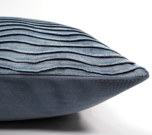Abstract Blue Decorative Throw Pillows, Large Simple Throw Pillow for Interior Design, Geomeric Contemporary Square Modern Throw Pillows for Couch-HomePaintingDecor