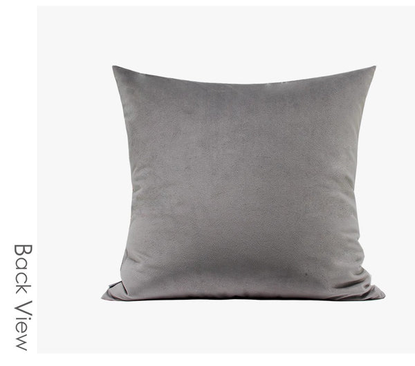 Modern Sofa Throw Pillows, Light Grey Abstract Contemporary Throw Pillow for Living Room, Large Decorative Throw Pillows for Couch-HomePaintingDecor