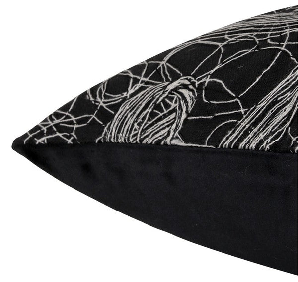 Decorative Pillow for Interior Design, Black Modern Throw Pillows, Simple Modern Throw Pillow for Couch, Modern Sofa Pillow Covers-HomePaintingDecor