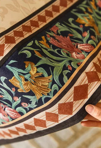 Long Large Modern Rectangular Tablecloth for Dining Room Table, Mid Century Tablecloth for Round Table, Flower Farmhouse Table Covers, Square Tablecloth for Kitchen-HomePaintingDecor