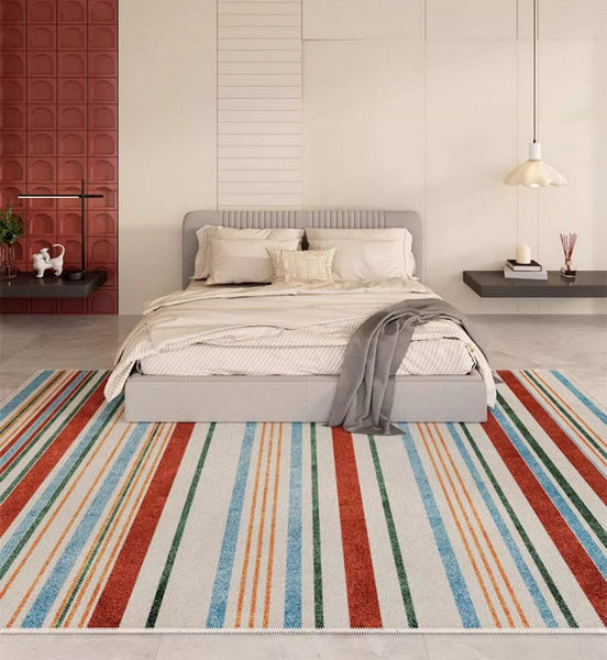 Abstract Area Rugs for Living Room, Modern Carpets for Kitchen, Geometric Contemporary Modern Rugs Next to Bed, Modern Rugs under Dining Room Table-HomePaintingDecor