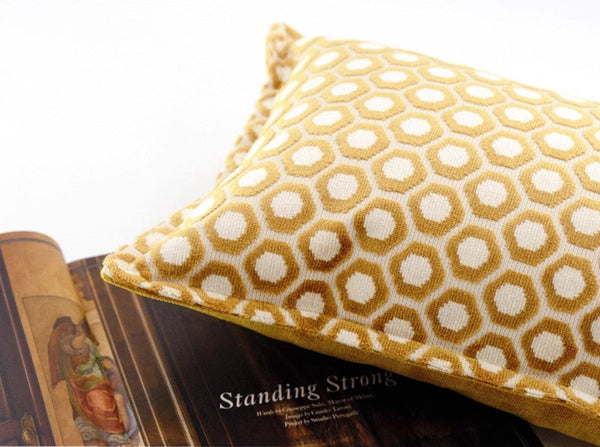 Modern Pillows for Couch, Decorative Pillow Covers, Large Modern Sofa Cushion, Yellow Decorative Throw Pillows for Living Room-HomePaintingDecor