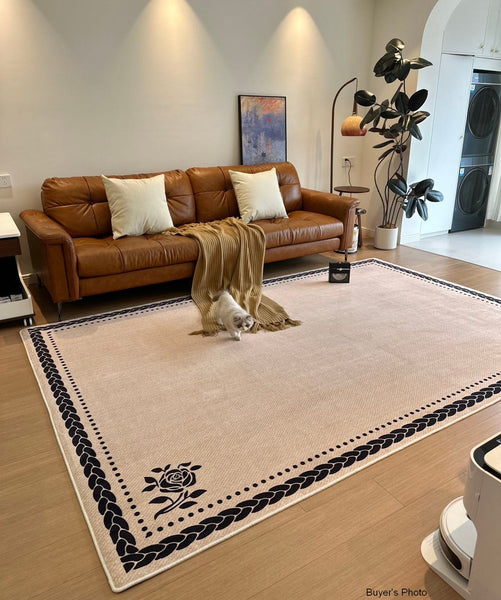 Abstract Modern Rugs for Bedroom, Simple Large Modern Rugs for Living Room, Contemporary Geometric Modern Rugs,Modern Rugs for Dining Room-HomePaintingDecor