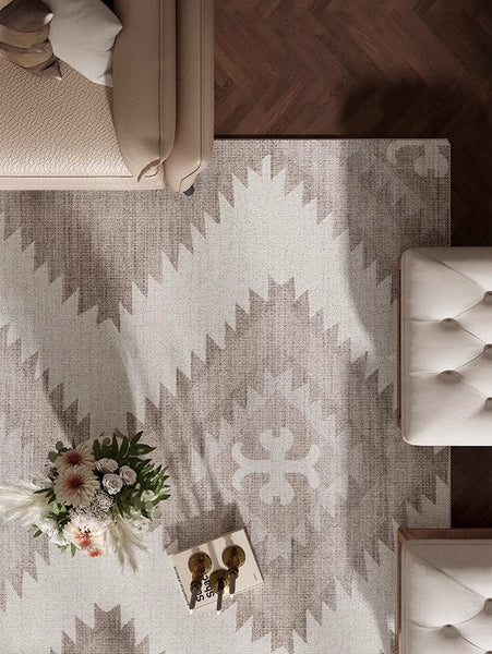 Dining Room Geometric Modern Rugs, Bedroom Modern Rugs, Large Modern Rugs for Living Room, Contemporary Modern Rugs under Coffee Table-HomePaintingDecor