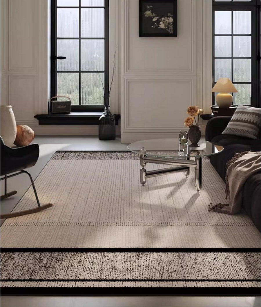Large Abstract Rugs for Living Room, Geometric Contemporary Modern Rugs Next to Bed, Extra Large Modern Area Rugs-HomePaintingDecor