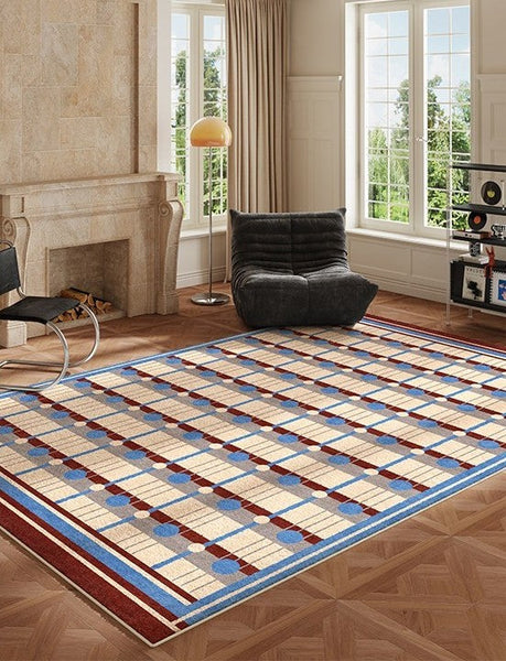 Modern Living Room Rug Ideas, Mid Century Modern Rugs for Bedroom, Large Contemporary Area Rugs for Dining Room-HomePaintingDecor