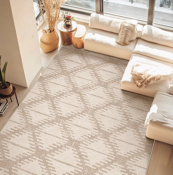 Abstract Modern Rugs for Living Room, Extra Large Modern Rugs under Dining Room Table, Contemporary Geometric Carpets, Contemporary Modern Rugs-HomePaintingDecor
