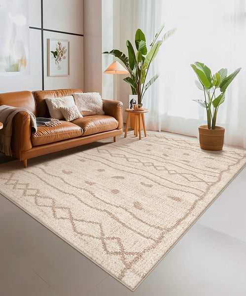 Contemporary Area Rugs for Dining Room, Modern Rugs for Living Room, Bohemian Modern Rug Ideas for Living Room-HomePaintingDecor