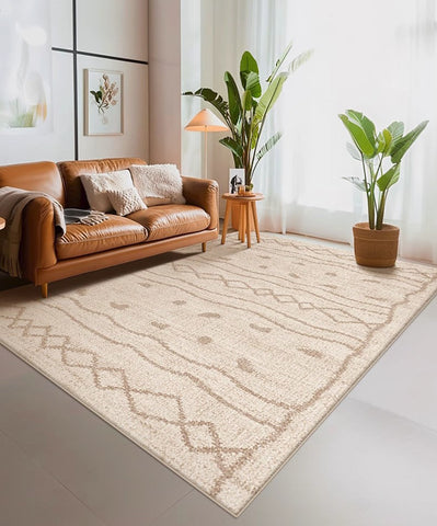 Contemporary Area Rugs for Dining Room, Modern Rugs for Living Room, Bohemian Modern Rug Ideas for Living Room-HomePaintingDecor