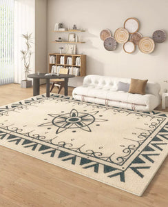 Hallway Modern Runner Rugs, Thick Contemporary Area Rugs Next to Bed, Abstract Area Rugs for Living Room, Modern Rugs under Dining Room Table-HomePaintingDecor