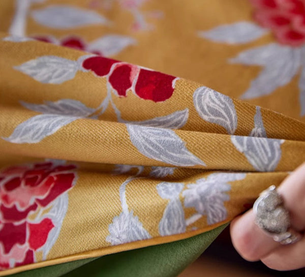Farmhouse Table Cloth, Dining Room Flower Table Cloths, Large Square Tablecloth for Round Table, Extra Large Rectangular Table Covers for Kitchen-HomePaintingDecor