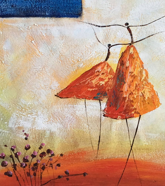 Acrylic Painting for Sale, Modern Wall Art Ideas, Contemporary Painting, Ballet Dancer Paintings, Paintings for Dining Room, Abstract Acrylic Painting-HomePaintingDecor