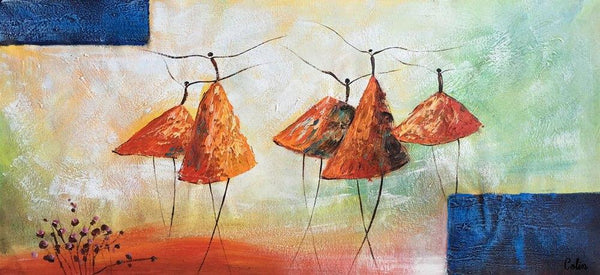Acrylic Painting for Sale, Modern Wall Art Ideas, Contemporary Painting, Ballet Dancer Paintings, Paintings for Dining Room, Abstract Acrylic Painting-HomePaintingDecor