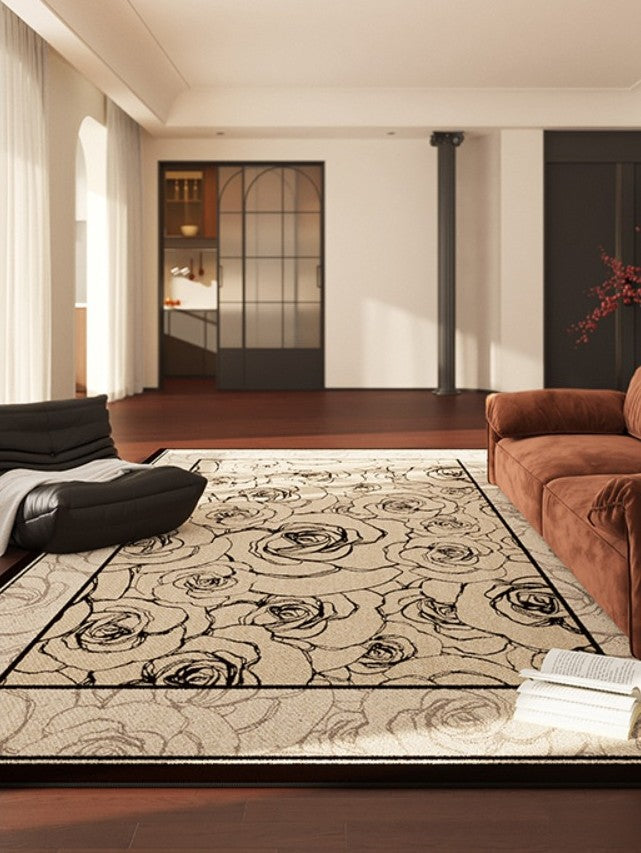 Simple Large Modern Rugs for Living Room, Abstract Modern Rugs for Bedroom, Contemporary Geometric Modern Rugs, Modern Rugs for Dining Room-HomePaintingDecor