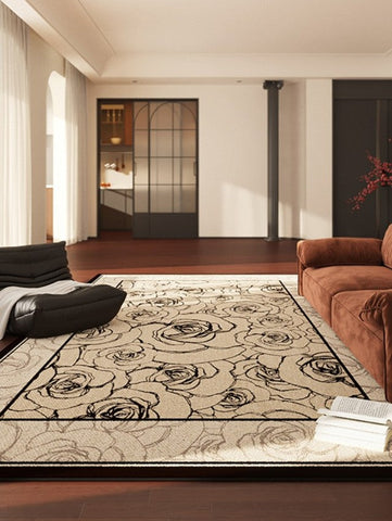 Simple Large Modern Rugs for Living Room, Abstract Modern Rugs for Bedroom, Contemporary Geometric Modern Rugs, Modern Rugs for Dining Room-HomePaintingDecor