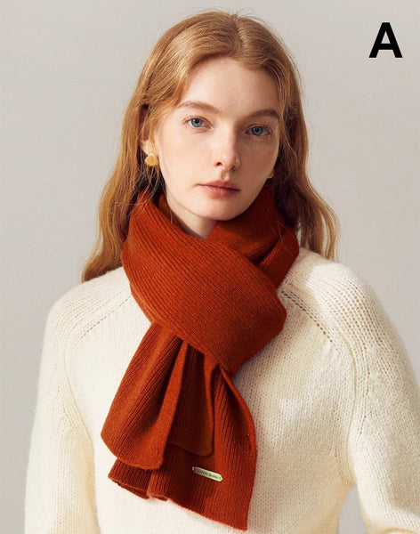 Casual Scarf for Women, Birthday Gift for Girl, Soft Wool Scarf for Women, Modern Wool Scarf for Women, Cold Weather Scarves, Winter Wool Scarf