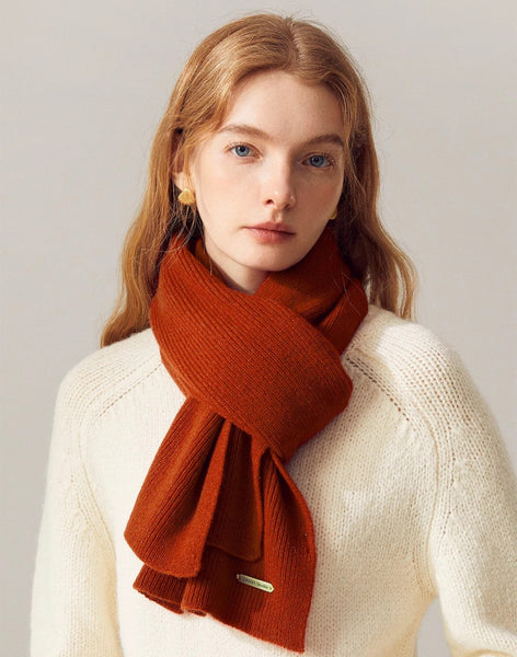 Winter Wool Scarf, Modern Wool Scarf for Women, Cold Weather Scarves, Casual Scarf for Women, Birthday Gift for Girl, Soft Wool Scarf for Women