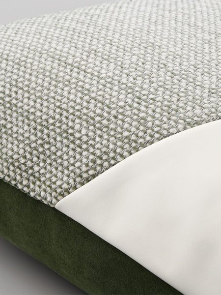 Green White Modern Pillows for Couch, Abstract Decorative Throw Pillows for Living Room, Large Modern Sofa Cushion, Decorative Pillow Covers-HomePaintingDecor