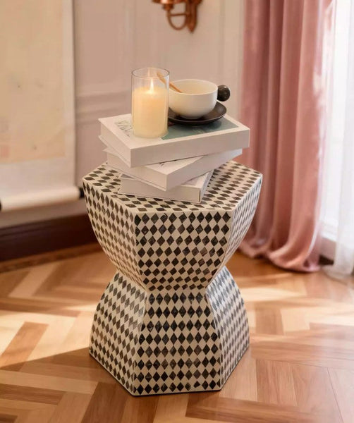 Modern Side Table, Bedside Small Side Table, Contemporary Bedside Table, Small End Table, Shell Small Sofa Side Table, Portable Casual Side Table, Creative Coffee Table, Contemporary Side Table-HomePaintingDecor