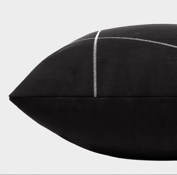 Abstract Decorative Throw Pillows for Living Room, Black Modern Pillows for Couch, Large Modern Sofa Pillow Cases, Decorative Pillow Covers-HomePaintingDecor