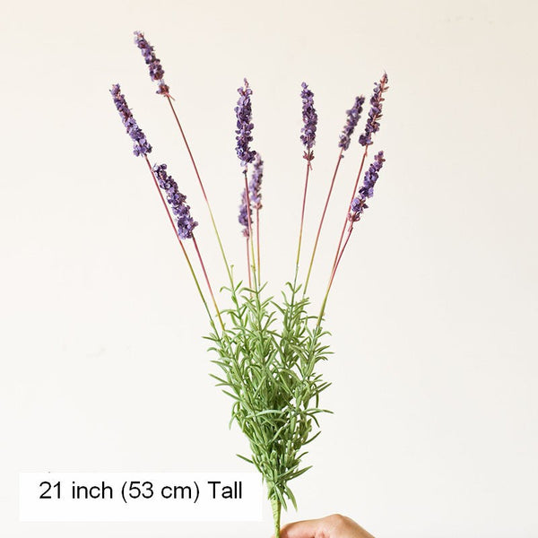 Lavender Flowers, Spring Artificial Floral for Dining Room, Bedroom Flower Arrangement Ideas, Simple Modern Floral Arrangement Ideas for Home Decoration-HomePaintingDecor
