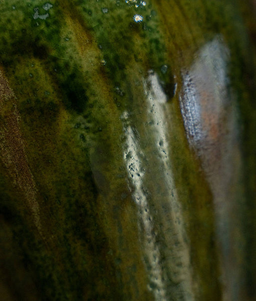 Ceramic Bouquet Vases, Green Flower Vases on Table, Porcelain Flower Vases, Dining Table Centerpiece, Handmade Water Holding Flower Vase-HomePaintingDecor