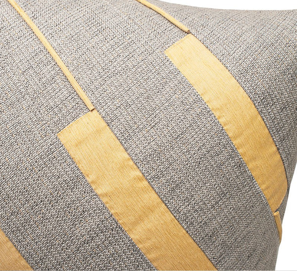 Grey Throw Pillow for Couch, Simple Modern Sofa Pillows, Grey Yellow Decorative Pillows, Modern Throw Pillows for Couch-HomePaintingDecor
