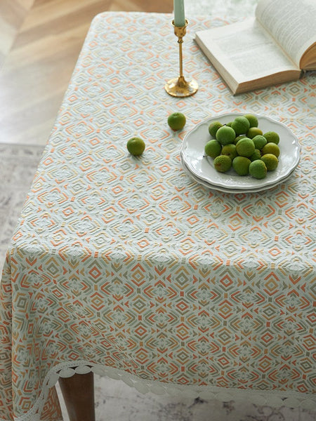 Modern Tablecloth for Home Decoration, Large Square Tablecloth for Round Table, Extra Large Rectangle Tablecloth for Dining Room Table-HomePaintingDecor
