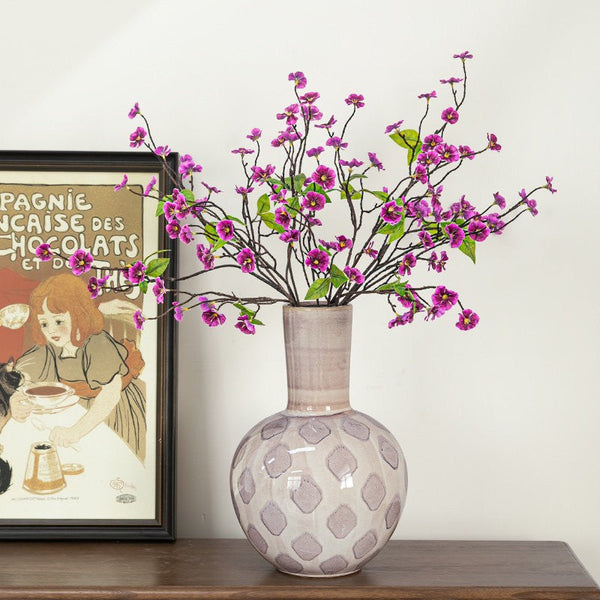 Unique Porcelain Flower Vases, Flower Vases on Table, Contemporary Vases for Modern Home Decor, Ceramic Bouquet Vases, Dining Table Centerpiece-HomePaintingDecor