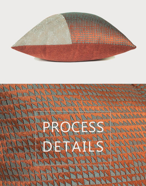 Large Modern Throw Pillows for Couch, Decorative Throw Pillow for Couch, Red Modern Sofa Pillows, Throw Pillows for Modern Living Room-HomePaintingDecor