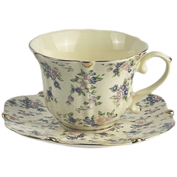 British Afternoon Tea Cup and Saucer in Gift Box, China Porcelain Tea Cup Set, Unique Tea Cup and Saucers, Royal Ceramic Cups, Elegant Vintage Ceramic Coffee Cups-HomePaintingDecor
