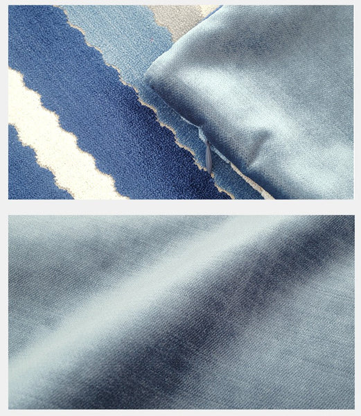 Contemporary Square Modern Throw Pillows for Couch, Large Abstract Blue Decorative Throw Pillows, Simple Throw Pillow for Interior Design, Modern Sofa Pillows-HomePaintingDecor