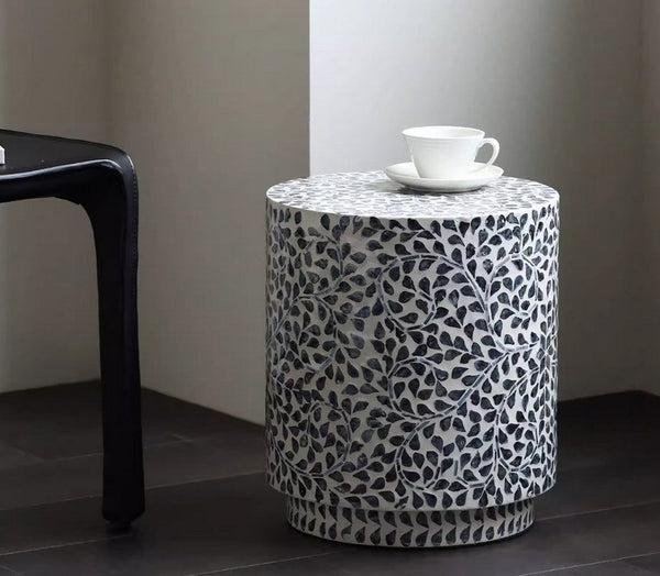 Creative Coffee Table, Bedside Small Side Table, Portable Casual Side Table, Contemporary Round Side Table, Shell Small Sofa Side Table, Contemporary Side Table-HomePaintingDecor