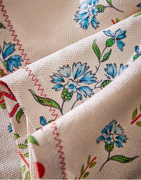 Spring Flower Table Covers for Round Table, Large Modern Rectangle Tablecloth for Dining Table, Farmhouse Table Cloth for Oval Table, Square Tablecloth for Kitchen-HomePaintingDecor