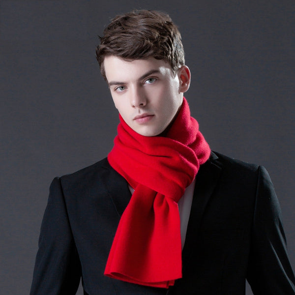 Men's Winter Scarf, Thick Wool Scarf for Men, Formal Men Scarf Styles, Business Wool Scarf for Gentleman, Modern Casual Scarf Men, Men's Wool Scarf Winter