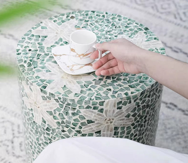 Modern Small Sofa Side Table, Unique Small End Table, Creative Coffee Table, Contemporary Round Side Table, Portable Casual Side Table-HomePaintingDecor