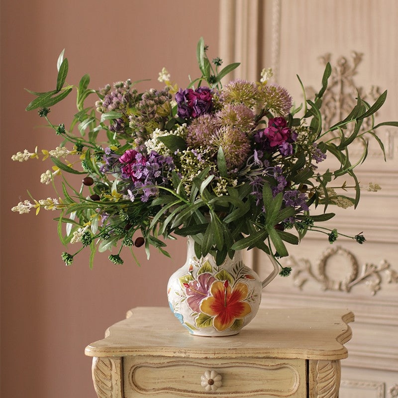 Beautiful Flower Arrangement Ideas For Interior Design, Faux Styling Inspiration, Modern Home Accent, Artificial Greenery Mix, Decorative Vase Fillers, Living Room Refresh, Silk Floral Ensemble, Timeless Decor, Easy Styling, Interior Bloom