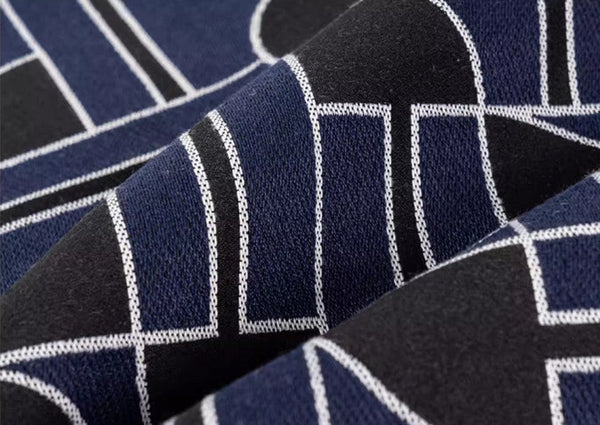 Abstract Decorative Throw Pillows, Geometric Contemporary Pillows, Blue Square Modern Throw Pillows for Couch, Large Simple Throw Pillow for Interior Design-HomePaintingDecor