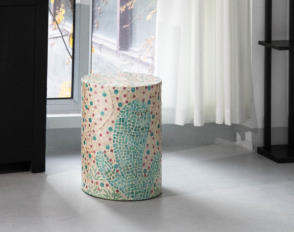 Contemporary Small Sofa Side Table, Portable Casual Side Table, Creative Coffee Table, Shell Small Side Table, Unique Small End Table-HomePaintingDecor