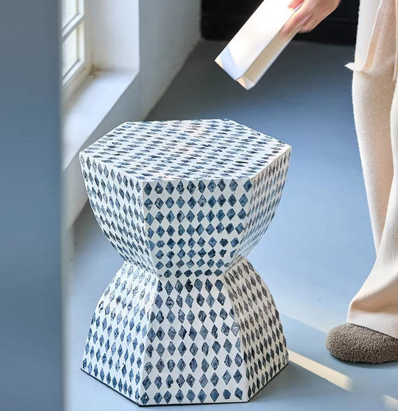 Small End Table, Modern Side Table, Bedside Small Side Table, Contemporary Bedside Table, Shell Small Sofa Side Table, Portable Casual Side Table, Creative Coffee Table, Contemporary Side Table-HomePaintingDecor
