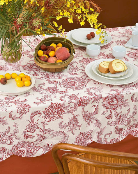 Extra Large Rectangle Tablecloth for Dining Room Table, Country Farmhouse Tablecloth, Flowers Pattern Rustic Table Covers for Kitchen, Square Tablecloth for Round Table
